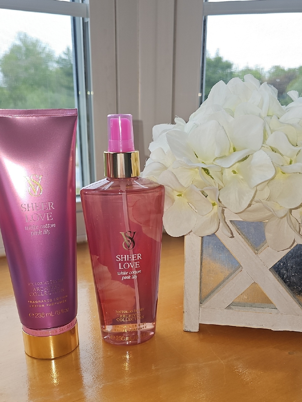 Victoria's Secret Archives Collection Sheer Love  Body Mist & Lotion Set